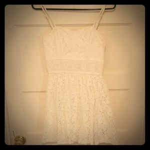 White lace dress